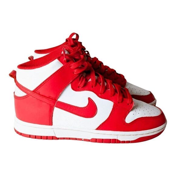 NIKE Dunk High 'Championship Red' Sneakers Size 8 - Picture 3 of 9